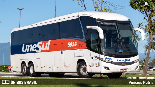 Unesul de Transportes 5934 na cidade de Florianópolis, Santa Catarina, Brasil, por Vinicius Petris. Número da foto: #11125876.