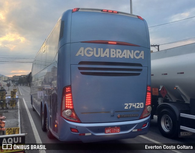 Viação Águia Branca 27420 na cidade de Cariacica, Espírito Santo, Brasil, por Everton Costa Goltara. ID da foto: 11127354.