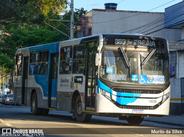 VUG - Viação Urbana Guarulhos 1409 na cidade de Guarulhos, São Paulo, Brasil, por Murilo da Silva. Número da foto: #11125507.