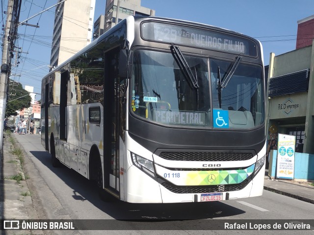 Viação Guaianazes 01 118 na cidade de Santo André, São Paulo, Brasil, por Rafael Lopes de Oliveira. Número da foto: #11127162.