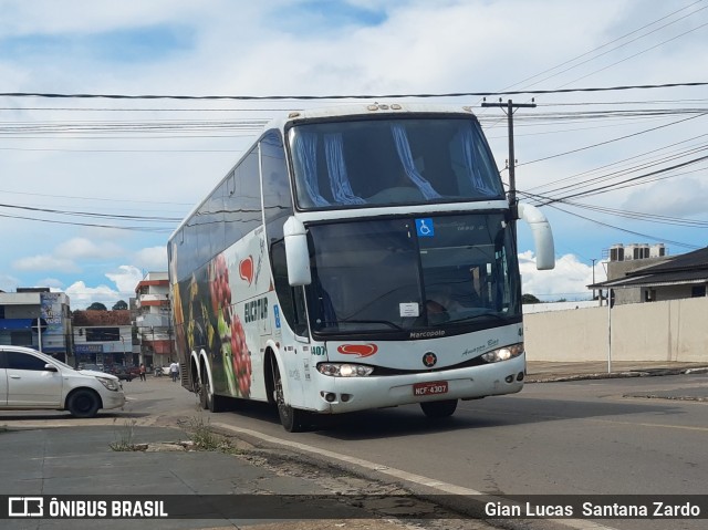 Eucatur - Empresa União Cascavel de Transportes e Turismo 4407 na cidade de Ji-Paraná, Rondônia, Brasil, por Gian Lucas  Santana Zardo. Número da foto: #11126993.