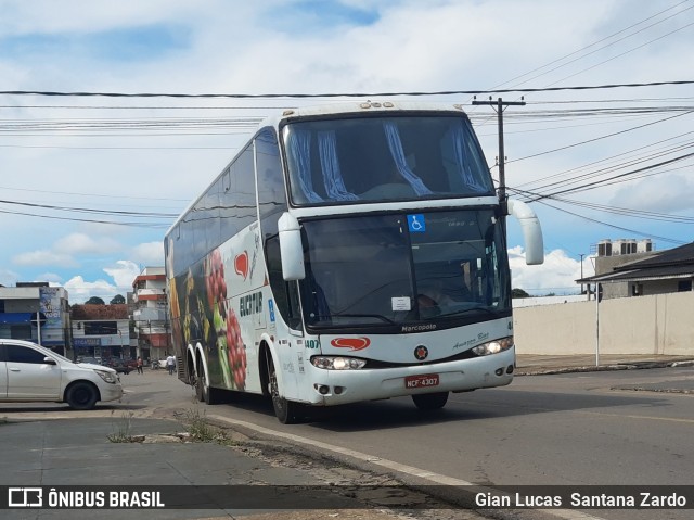 Eucatur - Empresa União Cascavel de Transportes e Turismo 4407 na cidade de Ji-Paraná, Rondônia, Brasil, por Gian Lucas  Santana Zardo. ID da foto: 11126993.