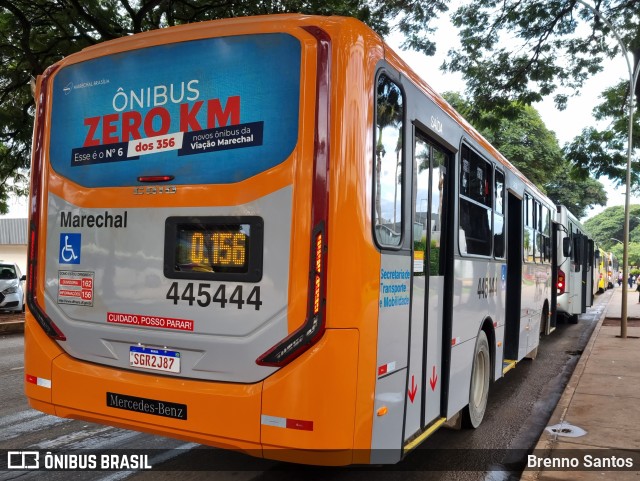 Auto Viação Marechal Brasília 445444 na cidade de Brasília, Distrito Federal, Brasil, por Brenno Santos. Número da foto: #11128877.