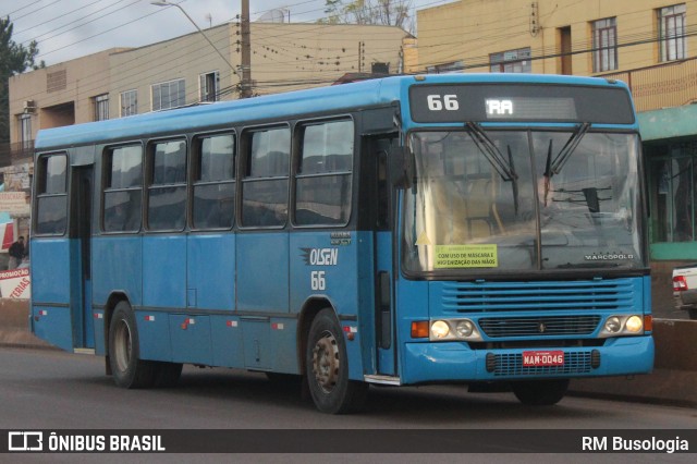Olsen Transportes Coletivos 66 na cidade de Caçador, Santa Catarina, Brasil, por RM Busologia. Número da foto: #11129584.