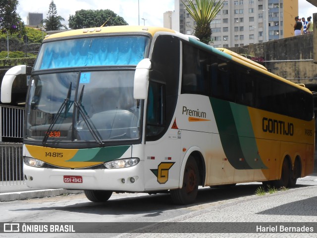 Empresa Gontijo de Transportes 14815 na cidade de Belo Horizonte, Minas Gerais, Brasil, por Hariel Bernades. Número da foto: #11127531.