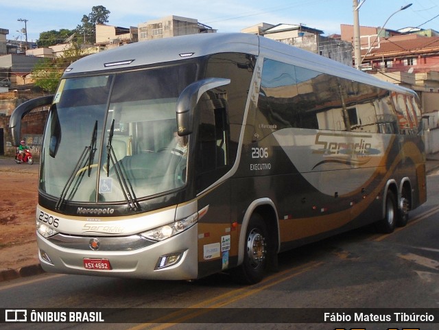 Serodio Turismo 2306 na cidade de Três Corações, Minas Gerais, Brasil, por Fábio Mateus Tibúrcio. ID da foto: 11127645.