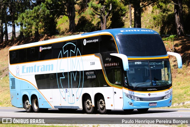 Emtram 5380 na cidade de Barra do Piraí, Rio de Janeiro, Brasil, por Paulo Henrique Pereira Borges. ID da foto: 11129852.