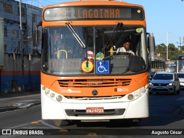 Expresso Nossa Senhora da Glória B06056 na cidade de Nova Iguaçu, Rio de Janeiro, Brasil, por Augusto César. Número da foto: #11127660.