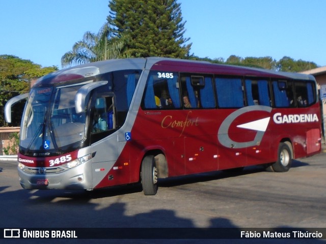 Expresso Gardenia 3485 na cidade de Três Corações, Minas Gerais, Brasil, por Fábio Mateus Tibúrcio. Número da foto: #11128566.