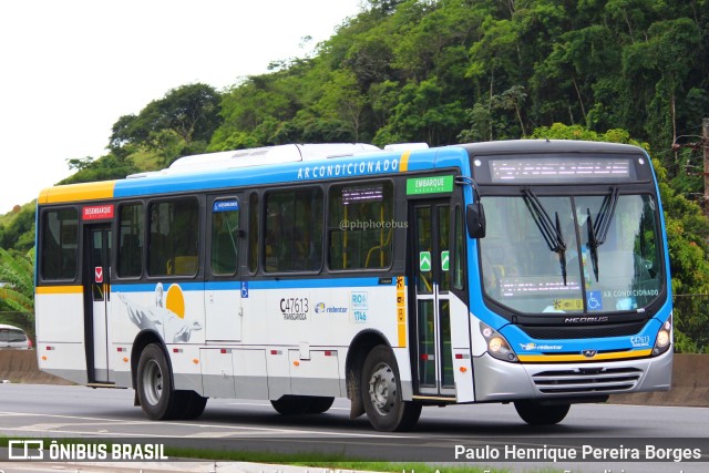 Viação Redentor C47613 na cidade de Piraí, Rio de Janeiro, Brasil, por Paulo Henrique Pereira Borges. ID da foto: 11129902.