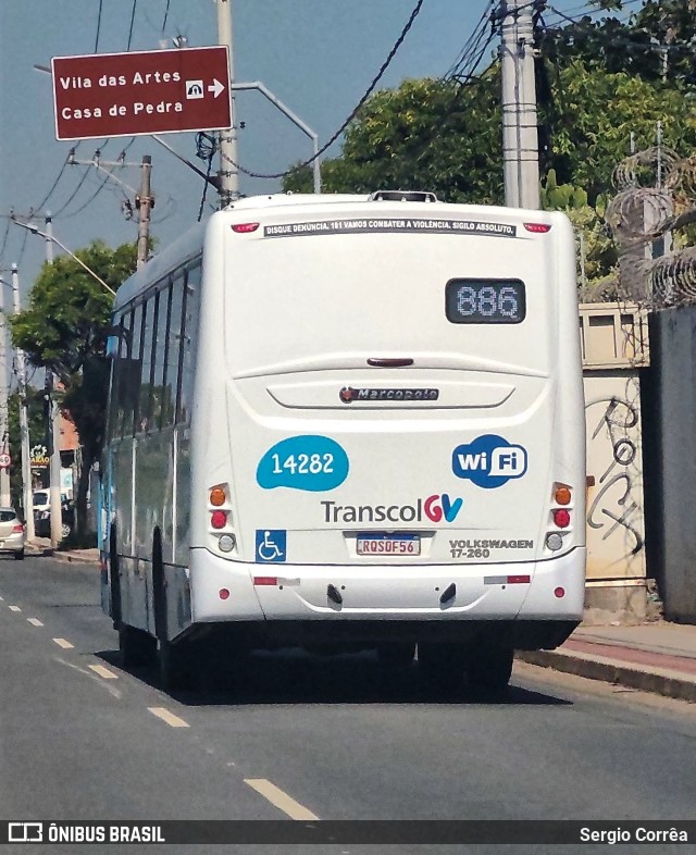 Serramar Transporte Coletivo 14282 na cidade de Serra, Espírito Santo, Brasil, por Sergio Corrêa. ID da foto: 11128143.