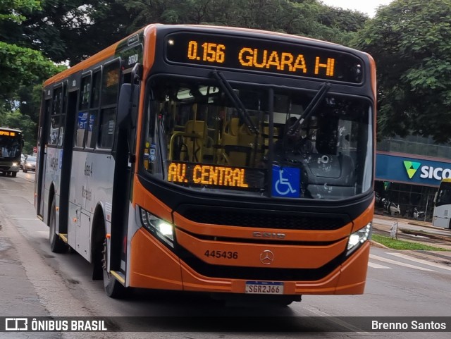 Auto Viação Marechal Brasília 445436 na cidade de Brasília, Distrito Federal, Brasil, por Brenno Santos. Número da foto: #11128865.