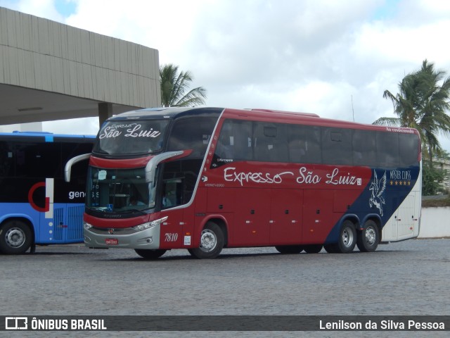 Expresso São Luiz 7810 na cidade de Caruaru, Pernambuco, Brasil, por Lenilson da Silva Pessoa. ID da foto: 11129633.