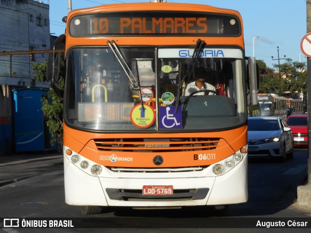 Expresso Nossa Senhora da Glória B06011 na cidade de Nova Iguaçu, Rio de Janeiro, Brasil, por Augusto César. Número da foto: #11127653.