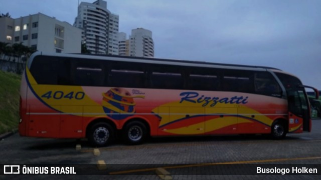Rizzatti Turismo 4040 na cidade de Porto Alegre, Rio Grande do Sul, Brasil, por Busologo Holken. Número da foto: #11127737.