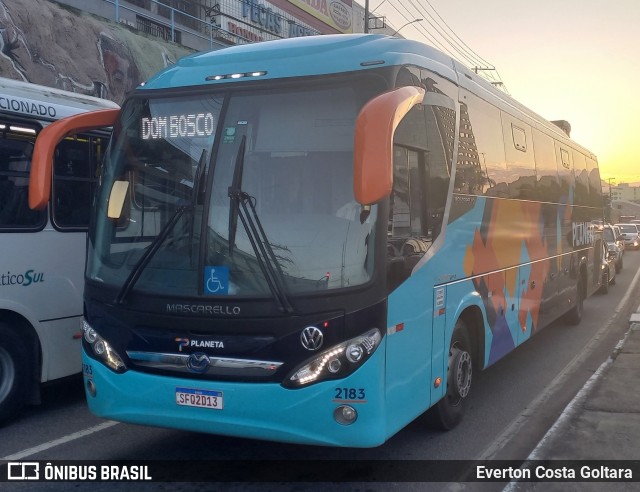 Planeta Transportes Rodoviários 2183 na cidade de Cariacica, Espírito Santo, Brasil, por Everton Costa Goltara. Número da foto: #11128157.