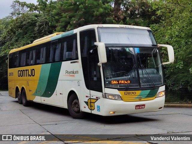 Empresa Gontijo de Transportes 12870 na cidade de São Paulo, São Paulo, Brasil, por Vanderci Valentim. ID da foto: 11084018.