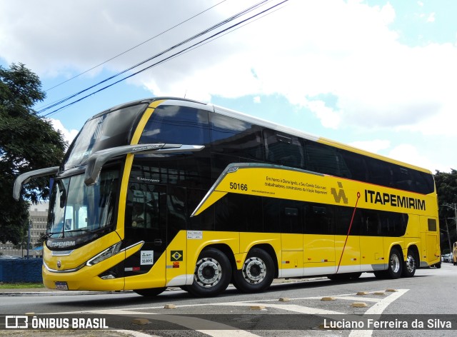 Viação Nova Itapemirim 50166 na cidade de São Paulo, São Paulo, Brasil, por Luciano Ferreira da Silva. ID da foto: 11086512.