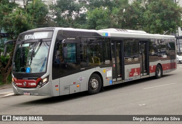 Viação Gatusa Transportes Urbanos 7 6096 na cidade de São Paulo, São Paulo, Brasil, por Diego Cardoso da Silva. Número da foto: #11084732.