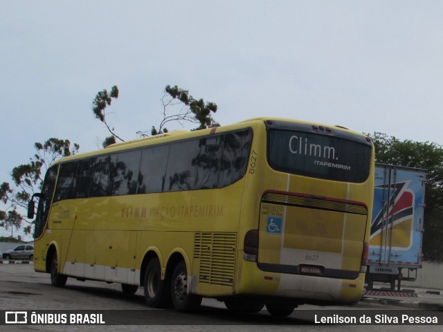 Viação Itapemirim 8627 na cidade de Caruaru, Pernambuco, Brasil, por Lenilson da Silva Pessoa. ID da foto: 11086108.