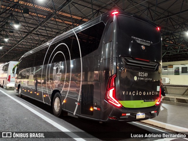 Viação Garcia 82249 na cidade de Bauru, São Paulo, Brasil, por Lucas Adriano Bernardino. Número da foto: #11130166.