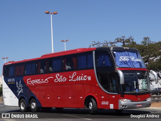 Expresso São Luiz 6840 na cidade de Goiânia, Goiás, Brasil, por Douglas Andrez. Número da foto: #11131190.