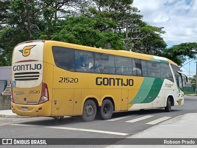 Empresa Gontijo de Transportes 21520 na cidade de São José dos Campos, São Paulo, Brasil, por Robson Prado. ID da foto: 11130737.