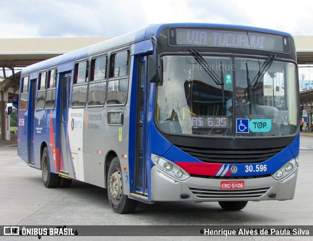 Empresa de Ônibus Vila Galvão 30.596 na cidade de Guarulhos, São Paulo, Brasil, por Henrique Alves de Paula Silva. Número da foto: #11130852.