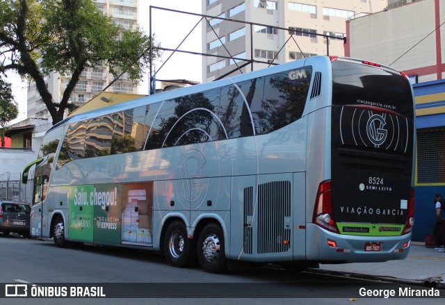 Viação Garcia 8524 na cidade de São Paulo, São Paulo, Brasil, por George Miranda. ID da foto: 11131791.