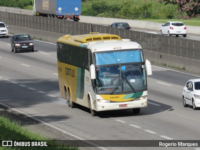 Empresa Gontijo de Transportes 14685 na cidade de São José dos Campos, São Paulo, Brasil, por Rogerio Marques. ID da foto: 11130667.