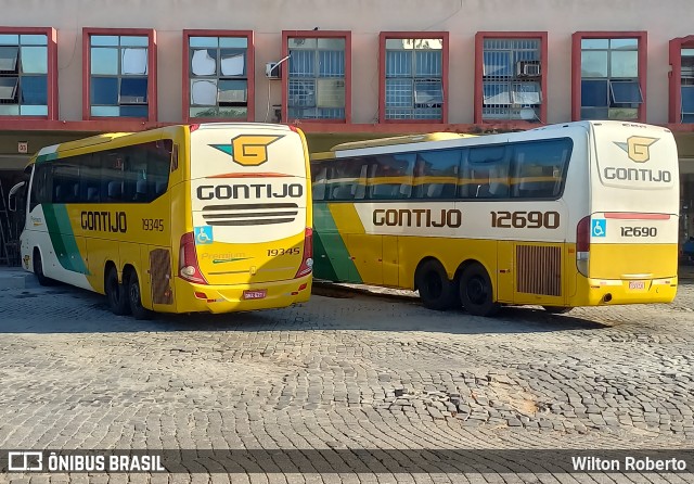 Empresa Gontijo de Transportes 19345 na cidade de Governador Valadares, Minas Gerais, Brasil, por Wilton Roberto. ID da foto: 11130859.