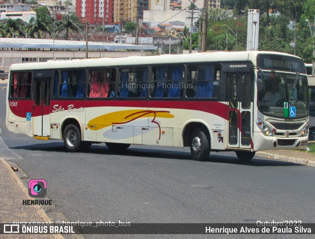 Viação São Bento Ribeirão Preto 11365 na cidade de Ribeirão Preto, São Paulo, Brasil, por Henrique Alves de Paula Silva. ID da foto: 11130844.