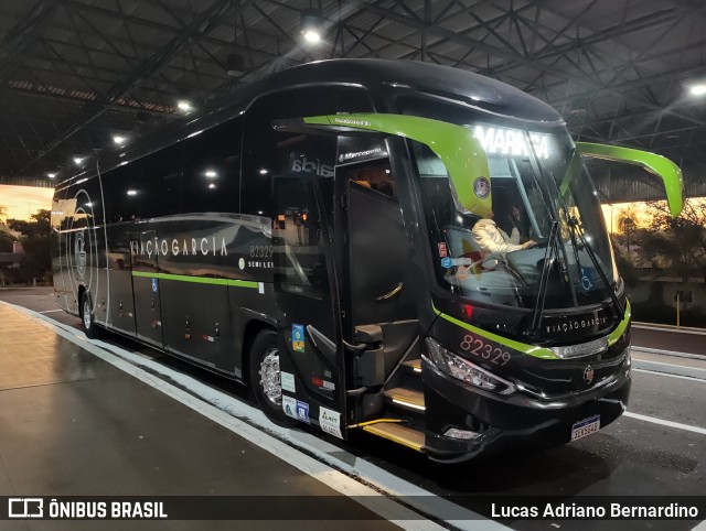 Viação Garcia 82329 na cidade de Bauru, São Paulo, Brasil, por Lucas Adriano Bernardino. Número da foto: #11130164.