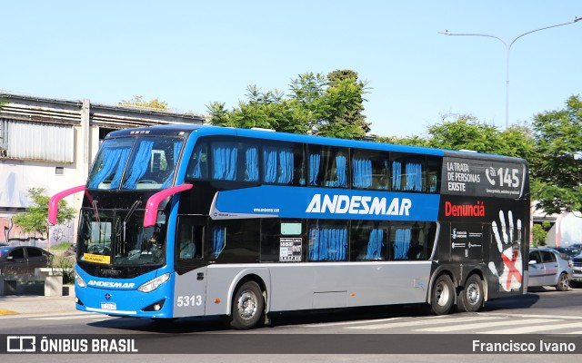 Autotransportes Andesmar 5313 na cidade de Ciudad Autónoma de Buenos Aires, Argentina, por Francisco Ivano. ID da foto: 11134431.