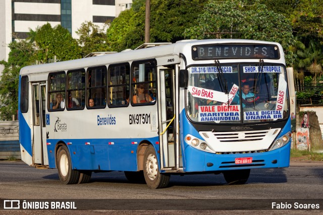 Transportes Barata BN-97501 na cidade de Belém, Pará, Brasil, por Fabio Soares. Número da foto: #11133517.