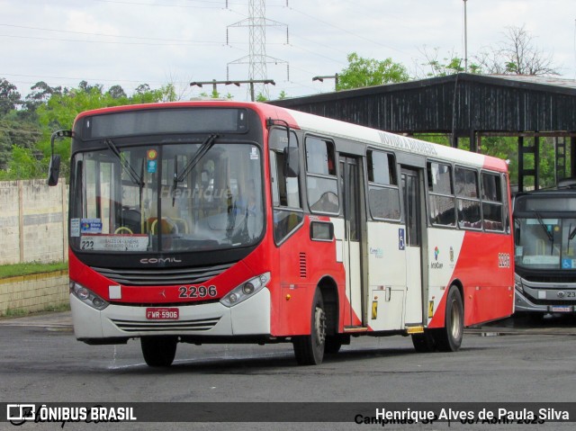 Expresso CampiBus 2296 na cidade de Campinas, São Paulo, Brasil, por Henrique Alves de Paula Silva. Número da foto: #11133319.