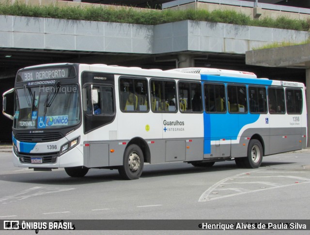 VUG - Viação Urbana Guarulhos 1398 na cidade de Guarulhos, São Paulo, Brasil, por Henrique Alves de Paula Silva. Número da foto: #11133291.