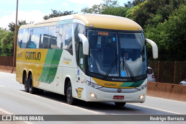 Empresa Gontijo de Transportes 19280 na cidade de Betim, Minas Gerais, Brasil, por Rodrigo Barraza. ID da foto: 11134759.