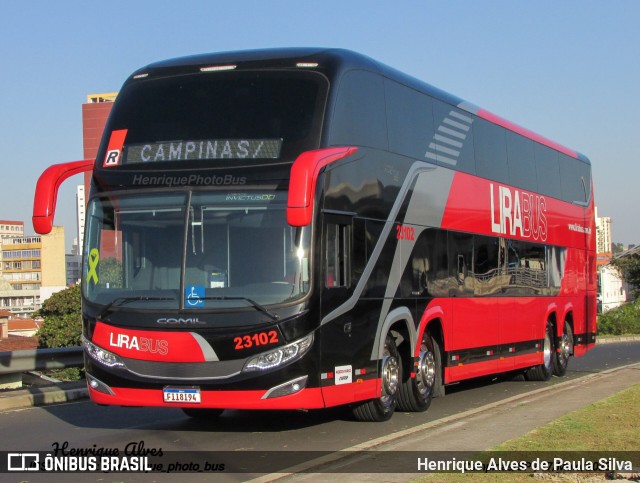 Lirabus 23102 na cidade de Campinas, São Paulo, Brasil, por Henrique Alves de Paula Silva. Número da foto: #11133336.