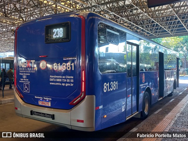 Next Mobilidade - ABC Sistema de Transporte 81.381 na cidade de Santo André, São Paulo, Brasil, por Fabrício Portella Matos. Número da foto: #11134315.
