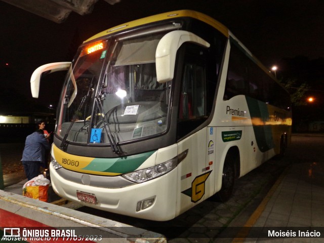 Empresa Gontijo de Transportes 18080 na cidade de Cubatão, São Paulo, Brasil, por Moiséis Inácio. Número da foto: #11133607.