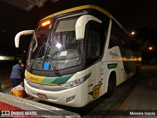 Empresa Gontijo de Transportes 18080 na cidade de Cubatão, São Paulo, Brasil, por Moiséis Inácio. ID da foto: 11133607.