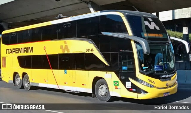 Viação Itapemirim 50146 na cidade de Belo Horizonte, Minas Gerais, Brasil, por Hariel Bernades. Número da foto: #11134796.