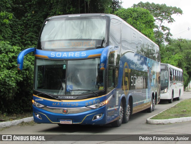 Soares Turismo e Fretamento 3520 na cidade de Recife, Pernambuco, Brasil, por Pedro Francisco Junior. Número da foto: #11134369.