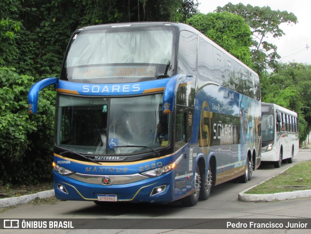 Soares Turismo e Fretamento 3520 na cidade de Recife, Pernambuco, Brasil, por Pedro Francisco Junior. ID da foto: 11134369.