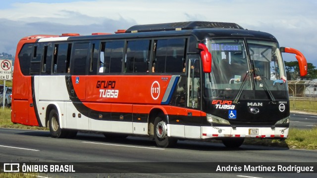 TUASA - Transportes Unidos Alajuelenses 117 na cidade de Alajuela, Alajuela, Costa Rica, por Andrés Martínez Rodríguez. Número da foto: #11133606.