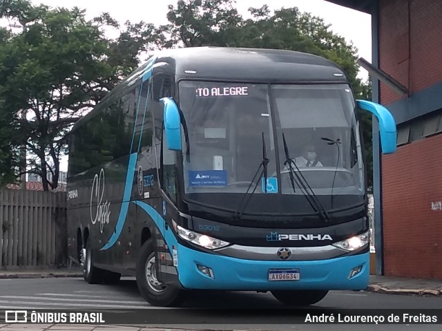 Empresa de Ônibus Nossa Senhora da Penha 53012 na cidade de Porto Alegre, Rio Grande do Sul, Brasil, por André Lourenço de Freitas. ID da foto: 11133013.