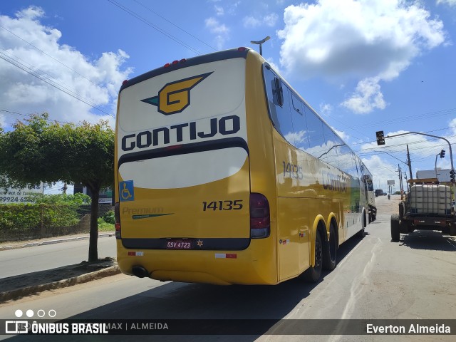 Empresa Gontijo de Transportes 14135 na cidade de Nossa Senhora da Glória, Sergipe, Brasil, por Everton Almeida. ID da foto: 11136768.