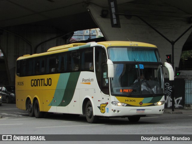 Empresa Gontijo de Transportes 14305 na cidade de Belo Horizonte, Minas Gerais, Brasil, por Douglas Célio Brandao. ID da foto: 11137081.