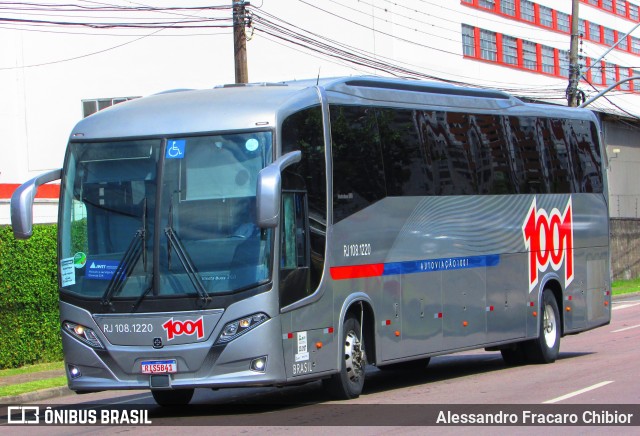 Auto Viação 1001 RJ 108.1220 na cidade de Curitiba, Paraná, Brasil, por Alessandro Fracaro Chibior. ID da foto: 11135941.